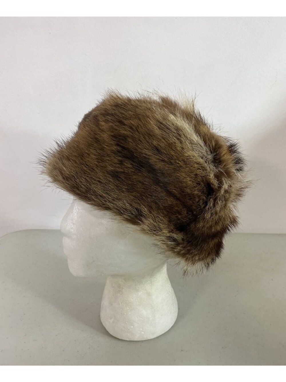 Vintage Raccoon Fur Hat Womens Small
